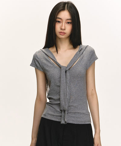 V-neck Short-sleeved T-shirt ANA0050