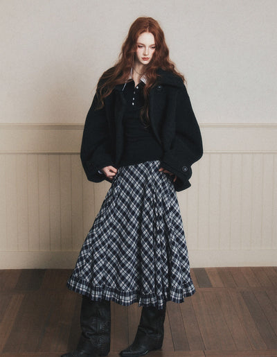 Contoured Double-Breasted Short Jacket LUL0182