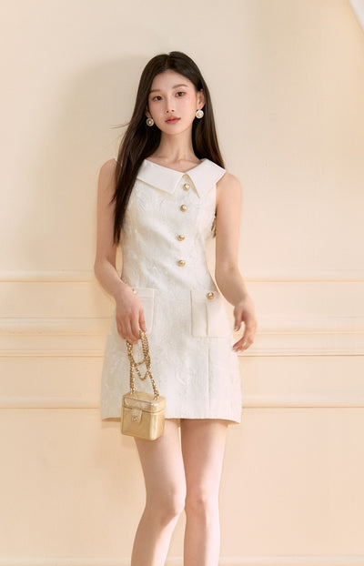 Asymmetrical Slim A-line Dress OSH0152