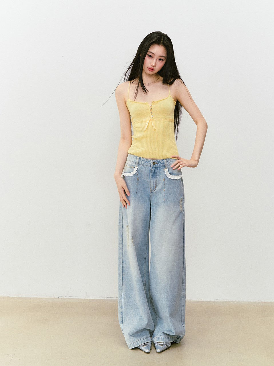 Button Slim Camisole VIA0306