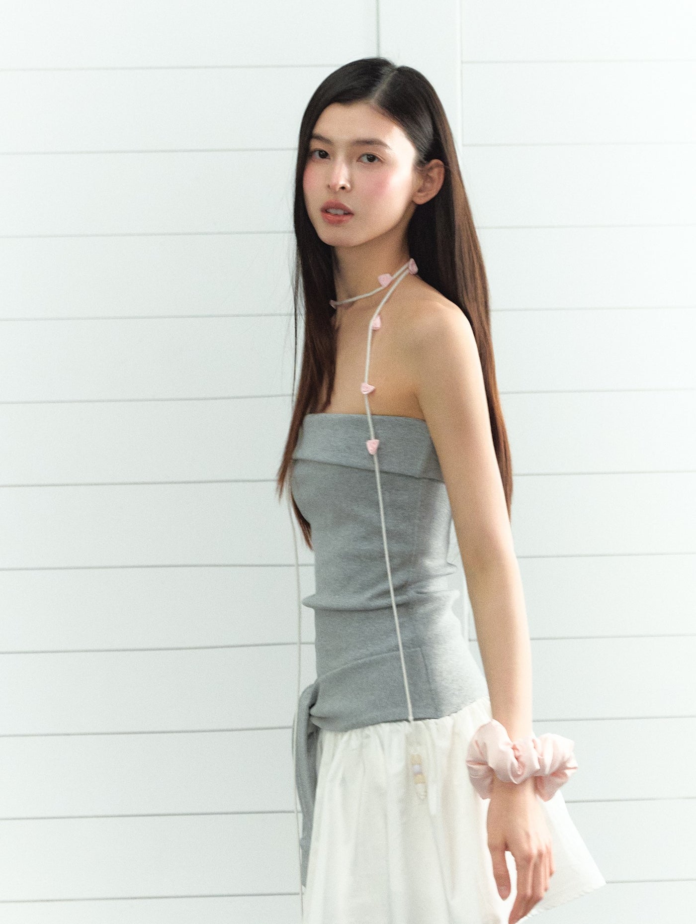 Contrast Color Tube Top Dress LAL0203