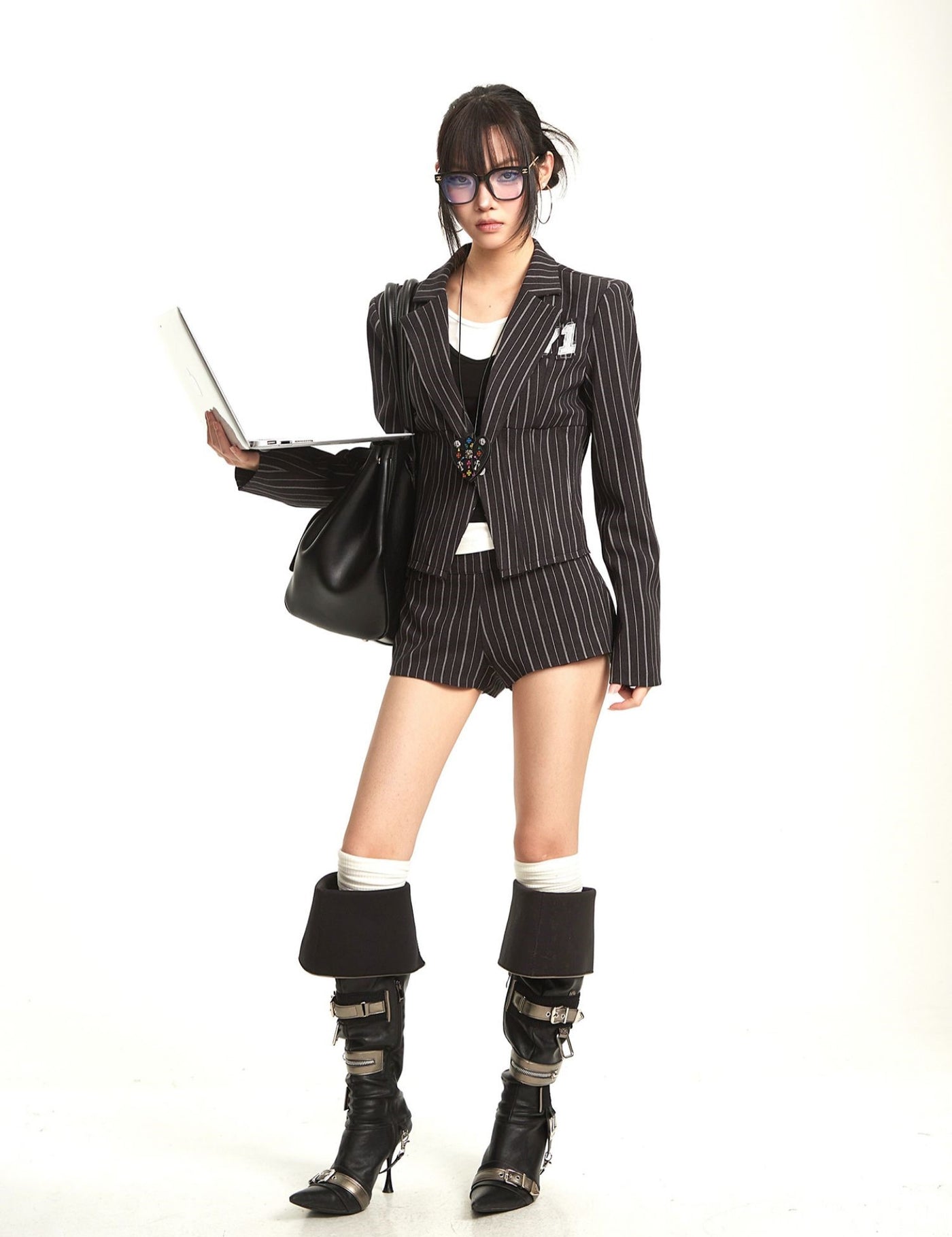 Striped Suit Jacket/Shorts UNC0301