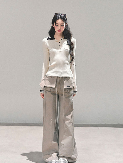 American-style Relaxed Wide-leg Pants DIA0668