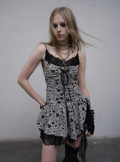 Leopard Print Lace Suspender Dress NOR0164