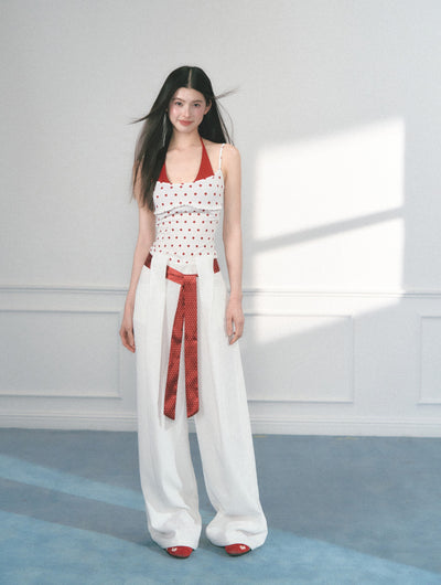Polka Dot Casual Wide-leg Pants SAL0155