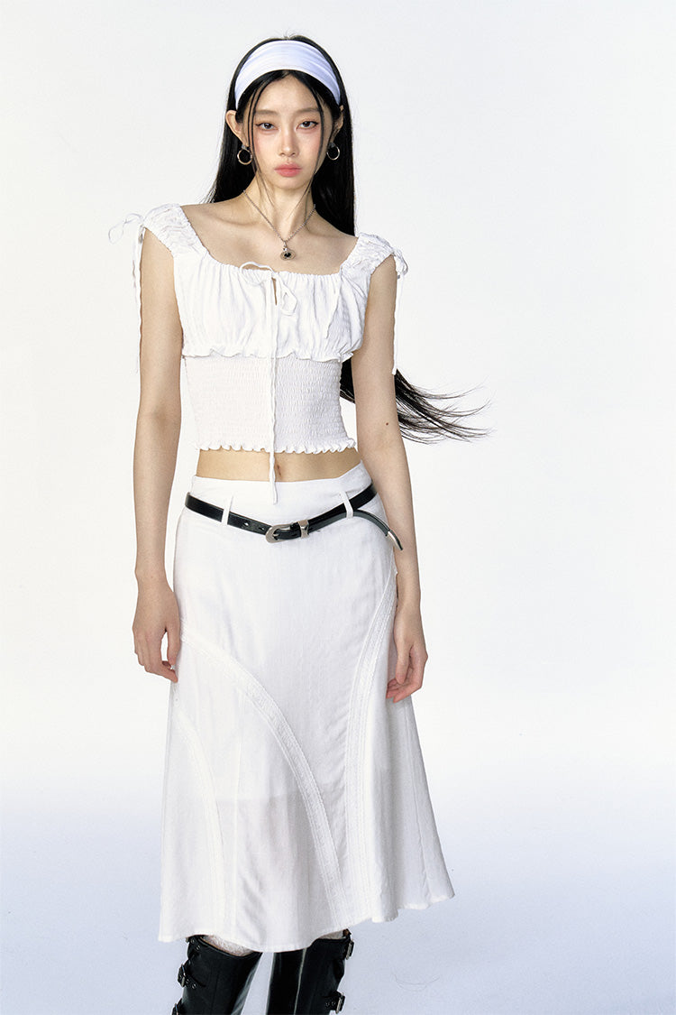 White Inner Layer Slim Camisole CUR0102