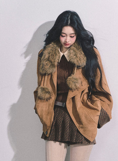 Imitation Fur Collar Scarf DIA0622