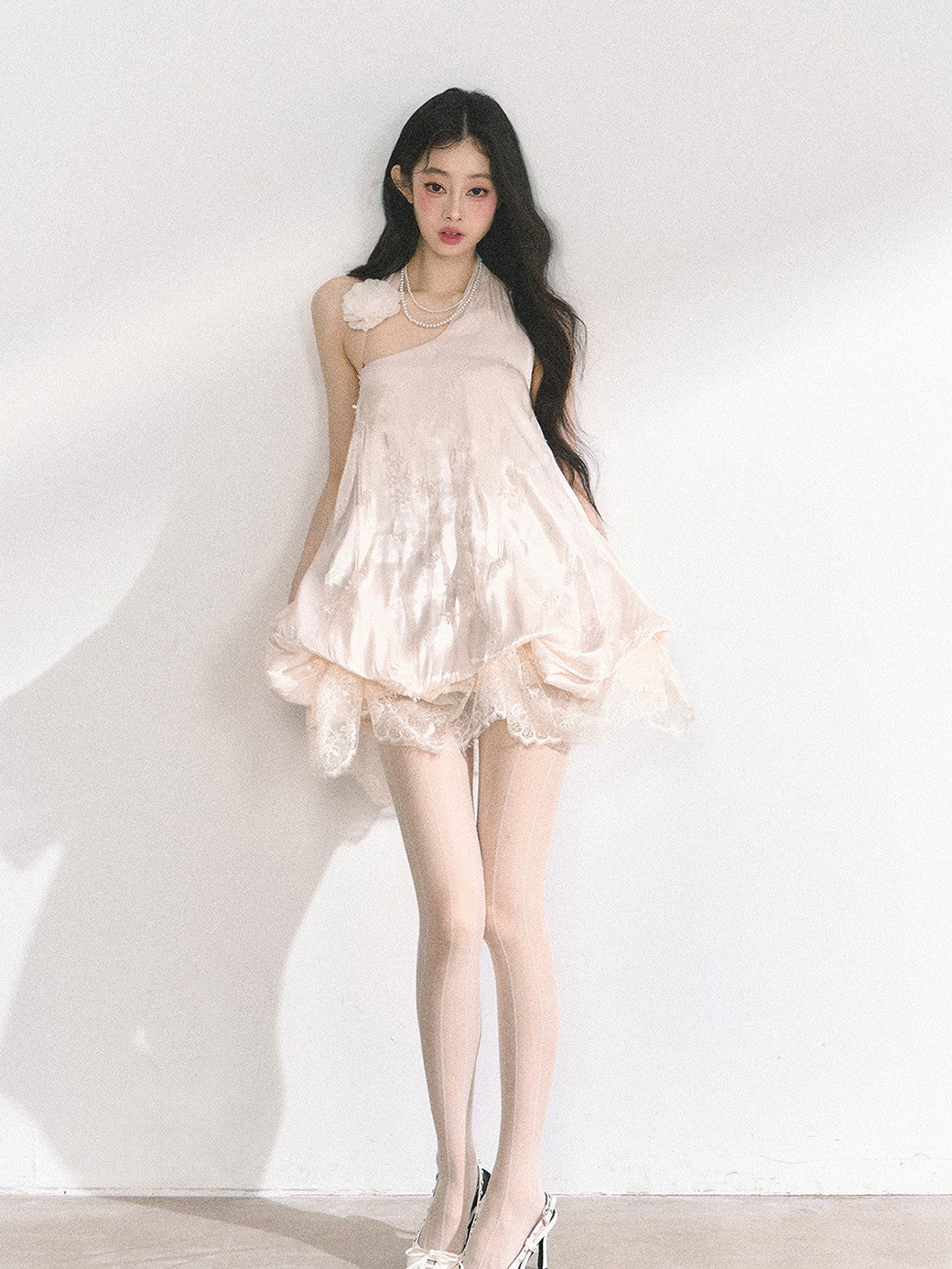 High-end Lace Floral Dress DIA0447