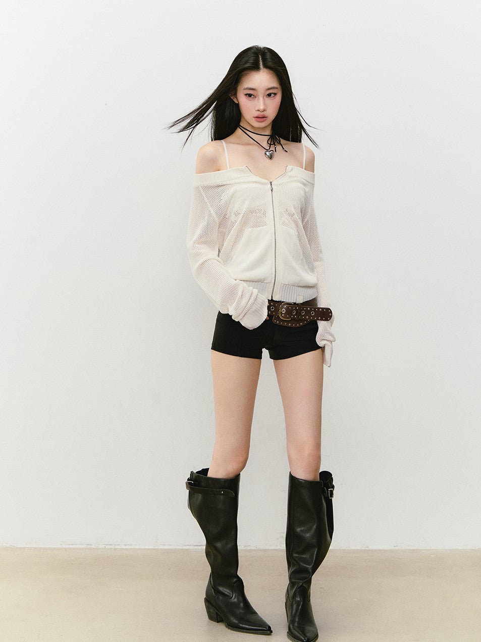 Flower Hollow Casual Jacket VIA0332