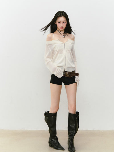 Flower Hollow Casual Jacket VIA0332