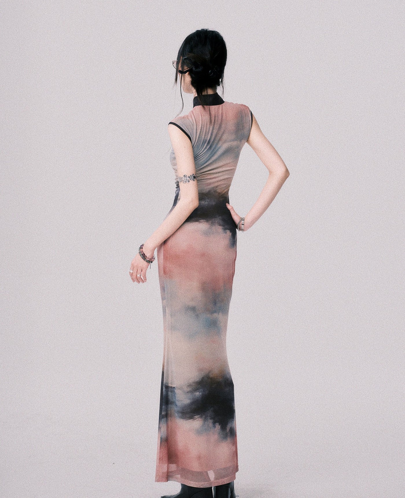 Ink Painting Chinese Long Dress LUL0148