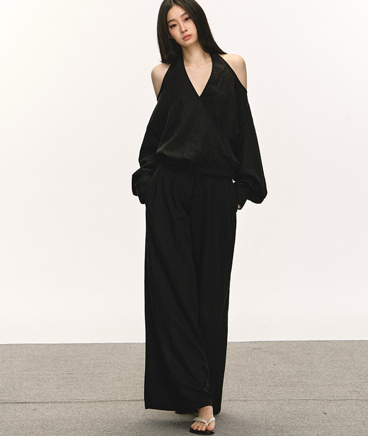 Off-shoulder Top/Flared Pants ANA0048
