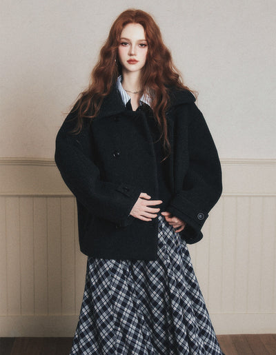 Contoured Double-Breasted Short Jacket LUL0182