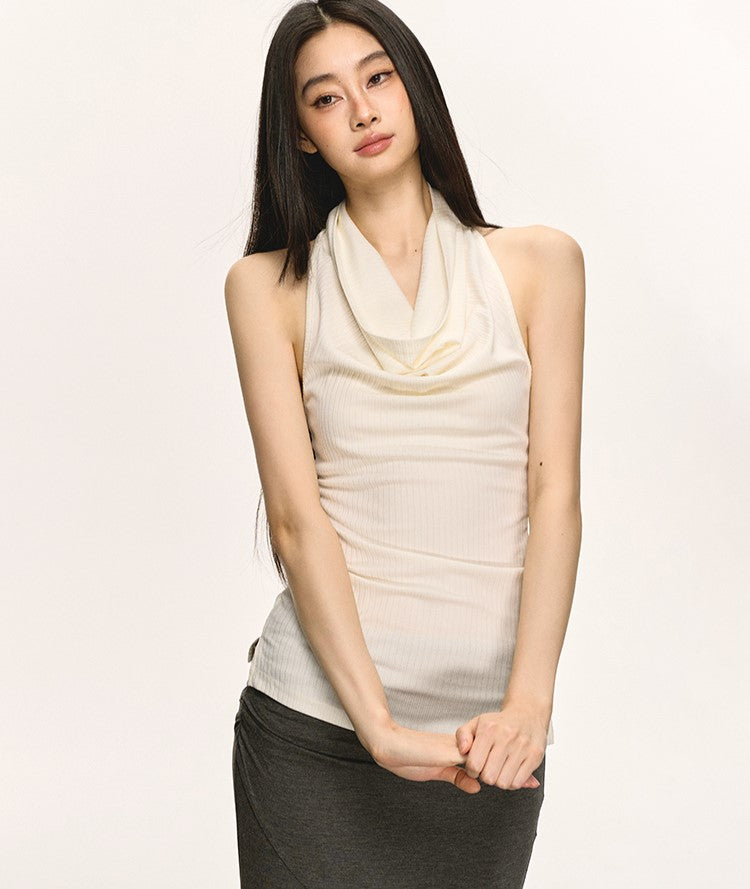 Swing Collar Halter Neck Backless Top ANA0042