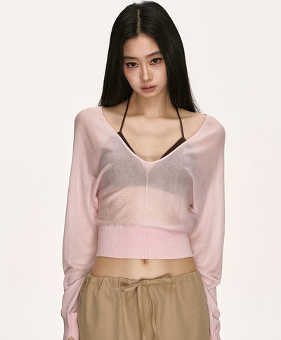 V-neck Loose Layered Top ANA0011