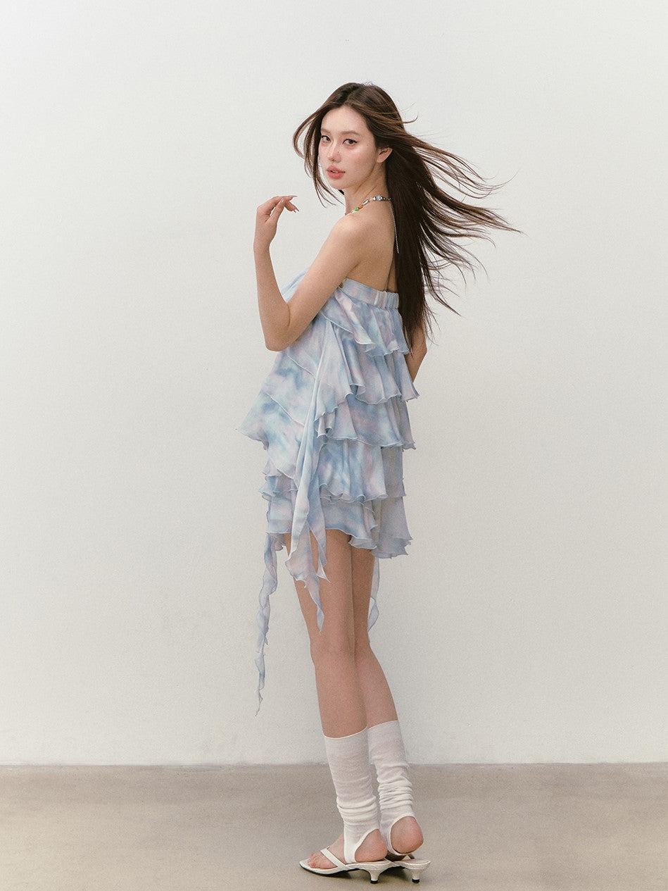 Sling Cake Tube Top/Flower Skirt VIA0286