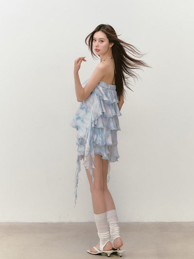 Sling Cake Tube Top/Flower Skirt VIA0286