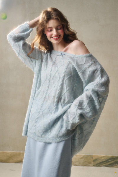 Lazy Relaxed Jacquard Knit GRO0110