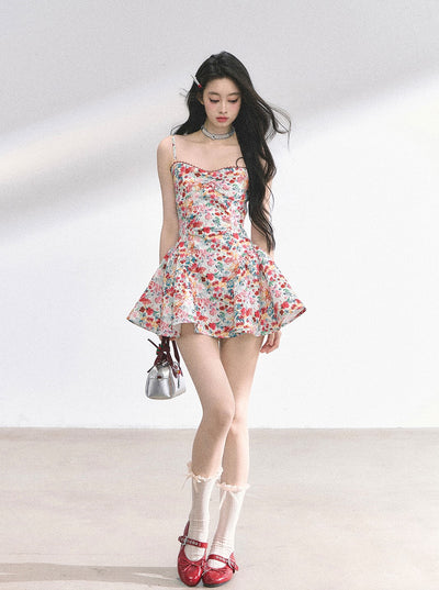 Slimming Lace Floral Dress DIA0487