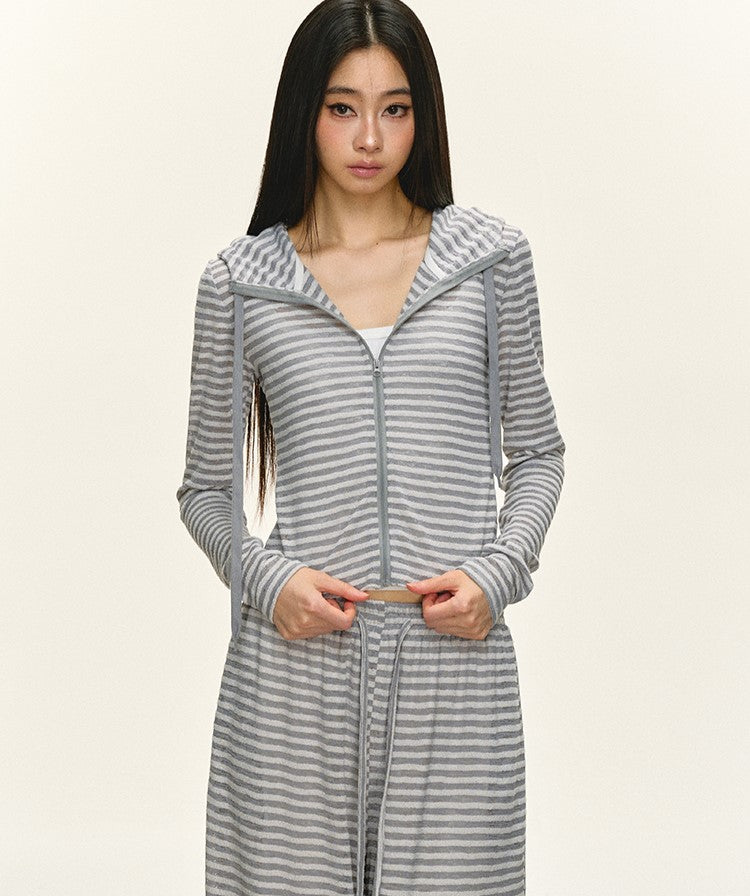 Lazy Striped Hooded Jacket/Pants ANA0058