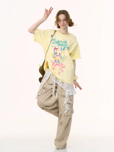 Bow Straight Wide Leg Pants ZIZ0260