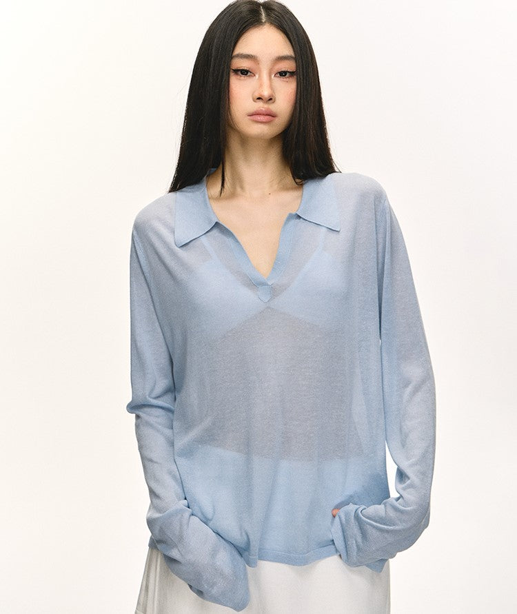 Temperament Casual V-neck T-shirt ANA0049