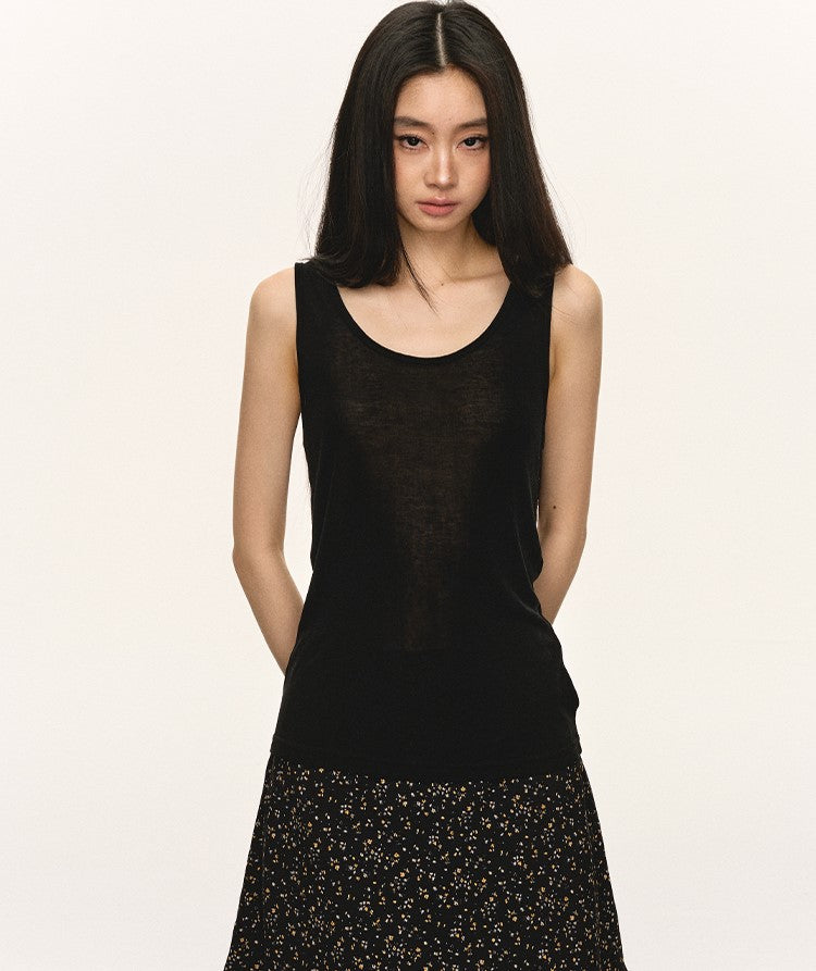 Basic Cardigan/Sleeveless Top ANA0056