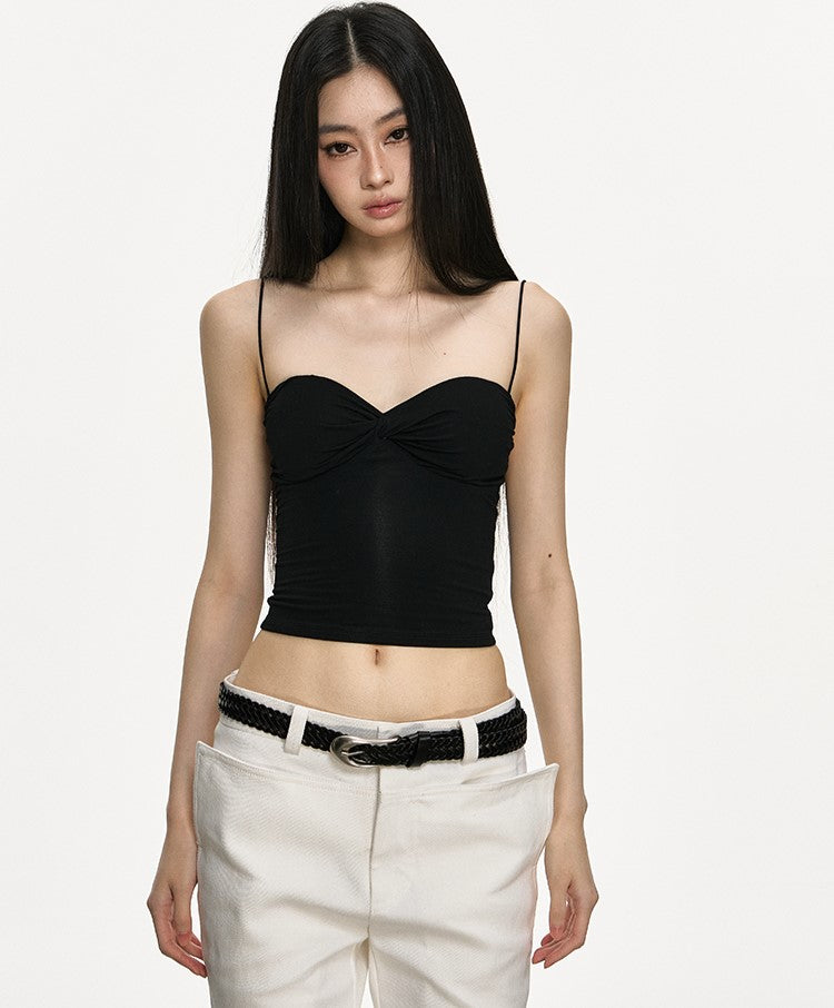 Chest Pad Twisted Camisole ANA0004