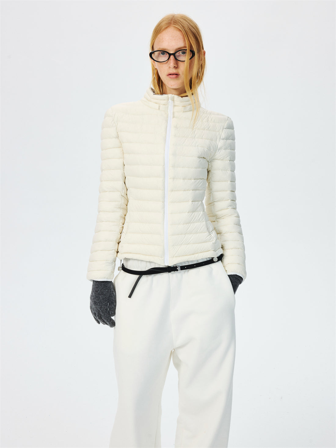 Quilted Lightweight Stand Collar Down Jacket CUR0264