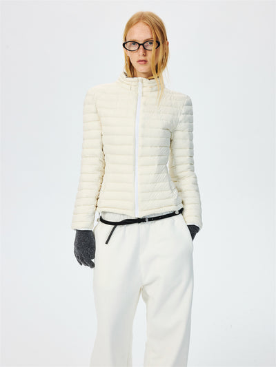 Quilted Lightweight Stand Collar Down Jacket CUR0264