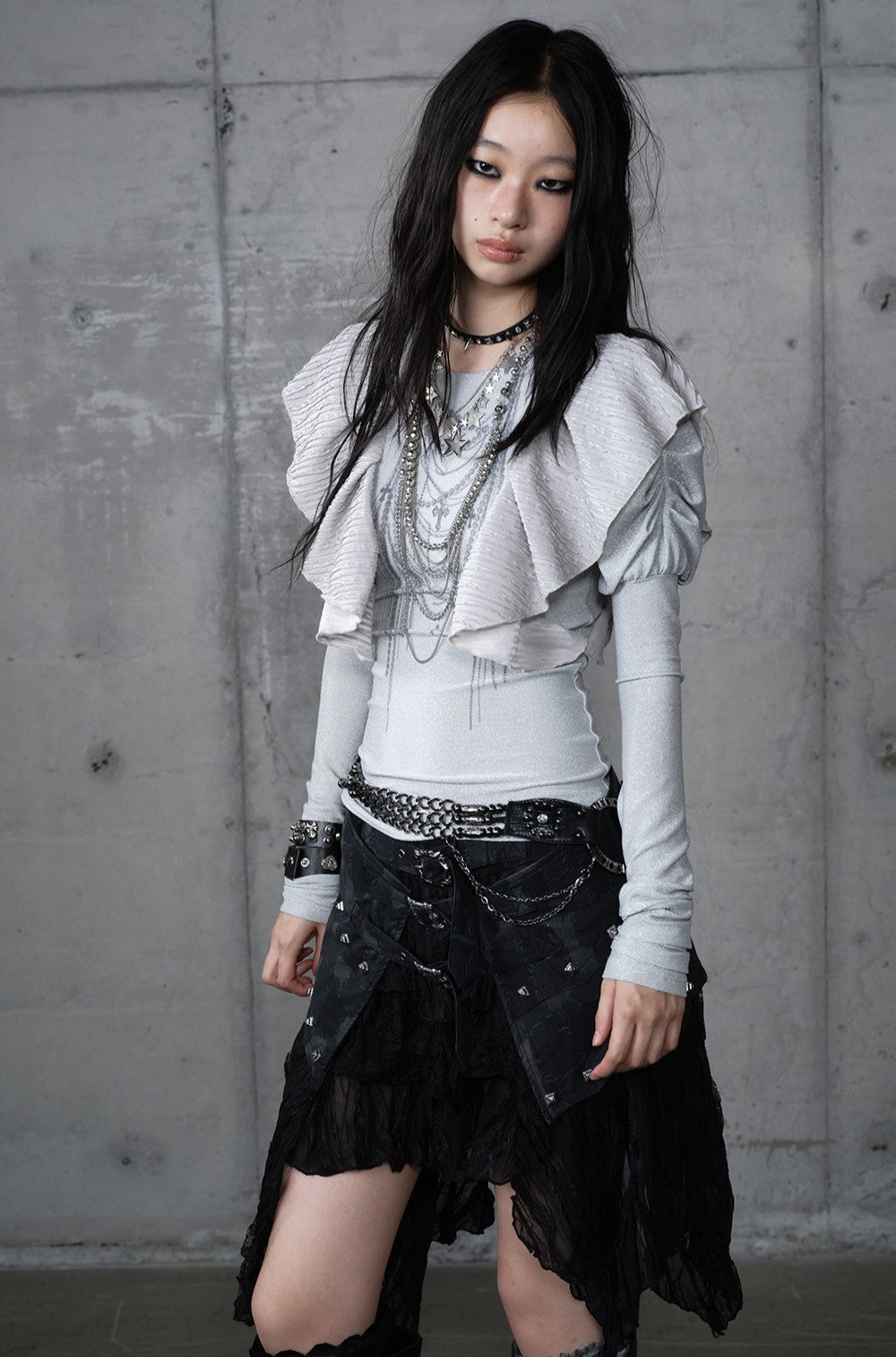 Butterfly Puff Sleeve Print T-shirt NOR0193