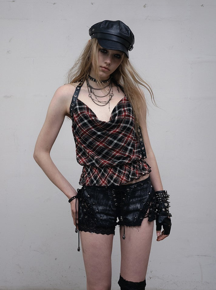 Punk Lace-up Shorts NOR0160