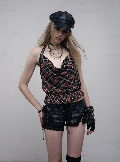 Punk Lace-up Shorts NOR0160
