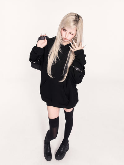 Cat Ear Loose Hooded Sweatshirt VOC0460