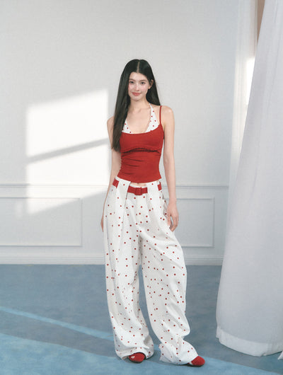 Polka Dot Casual Wide-leg Pants SAL0155