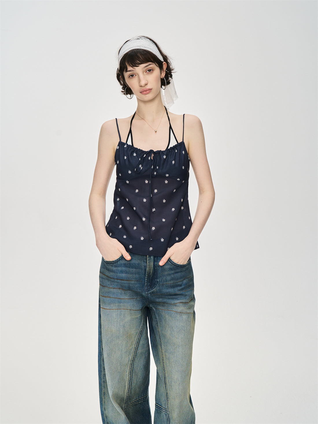 Slimming Halter Neck Backless Camisole CUR0236