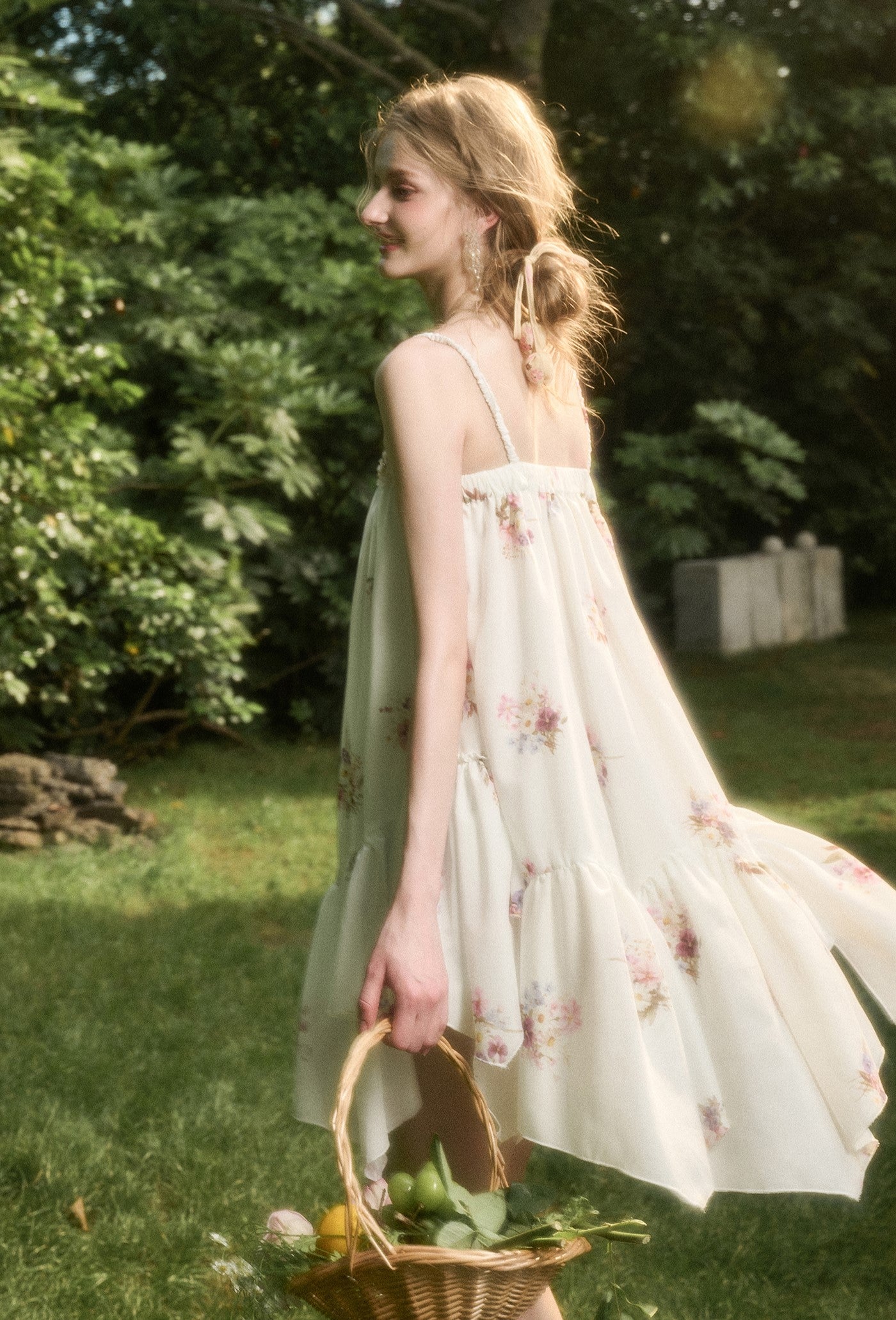 Shell Lace Irregular Tutu Dress GRO0171