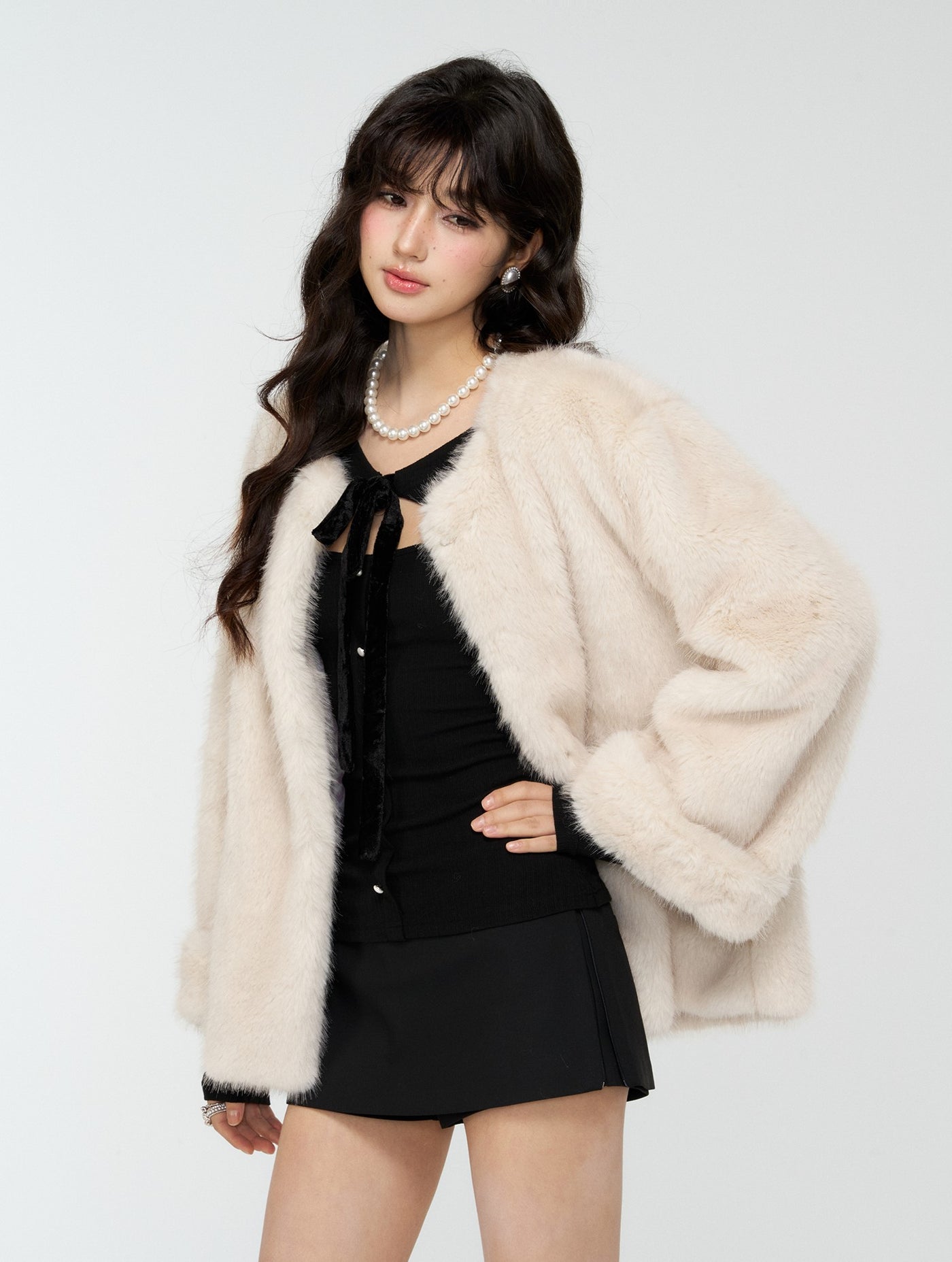 Multi-Way Style Vintage Fur Coat 4MU0173