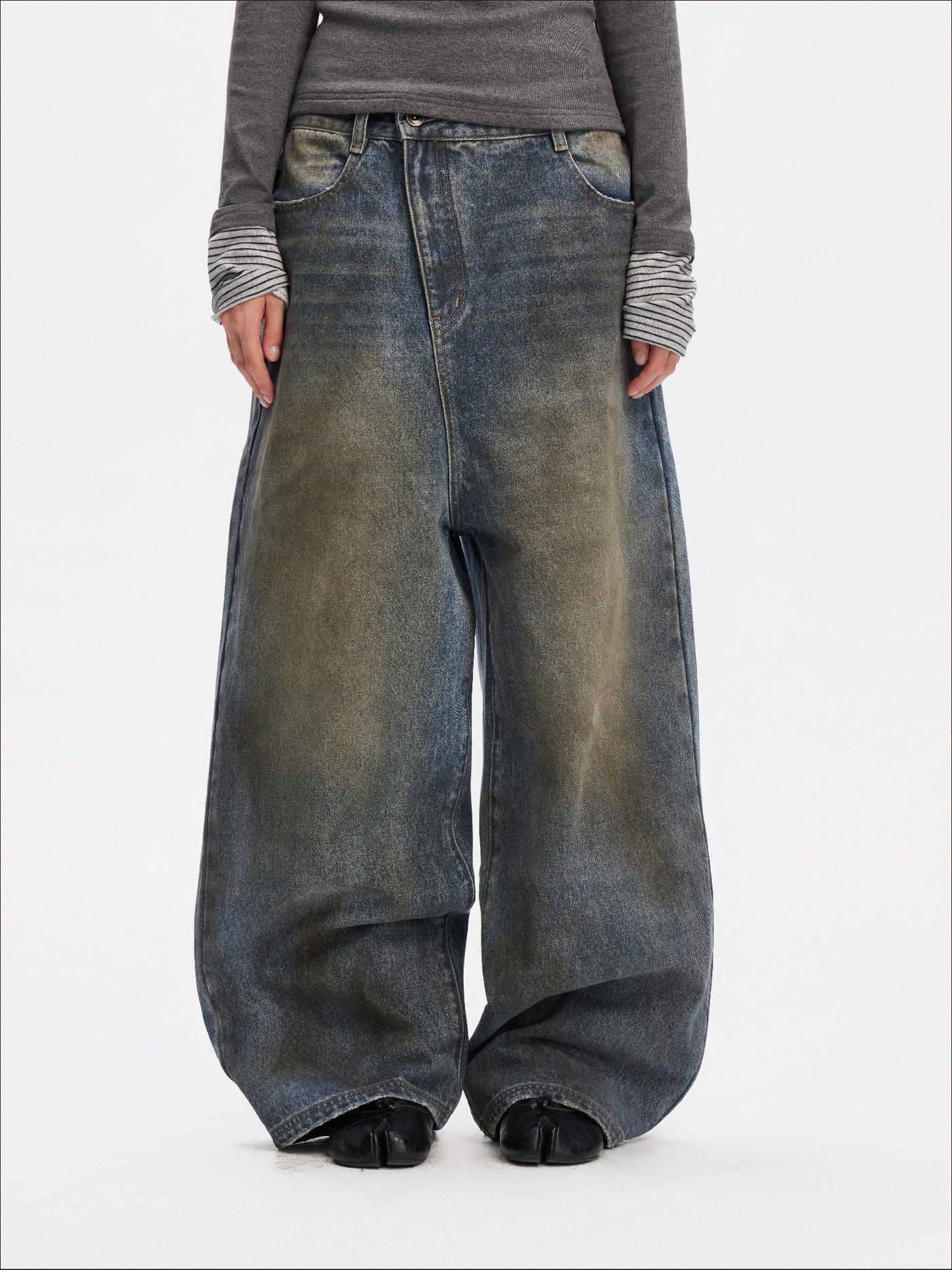 Washed Classic Loose Wide Leg Jeans SAL0206