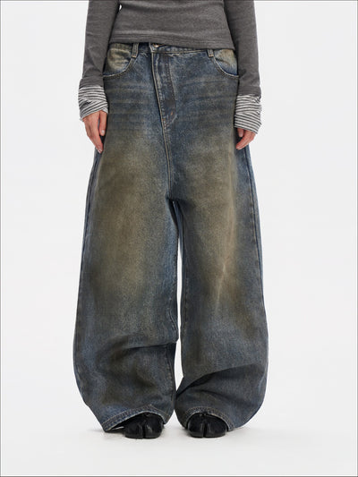 Washed Classic Loose Wide Leg Jeans SAL0206