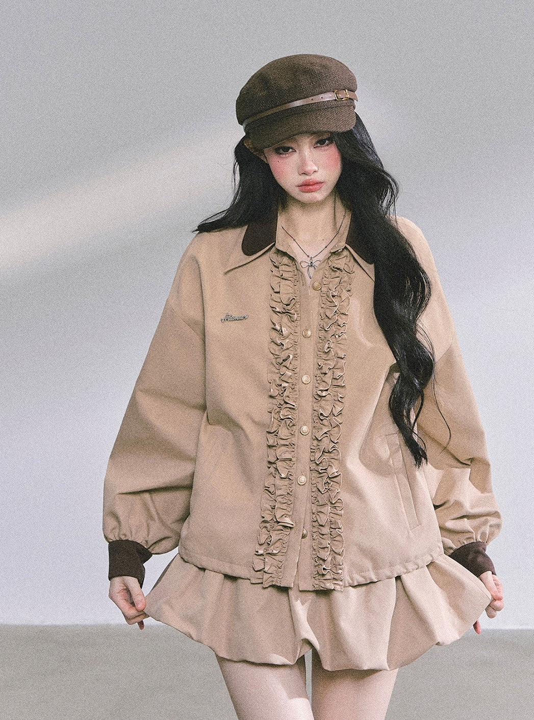High-end French Lace Jacket/Skirt DIA0589