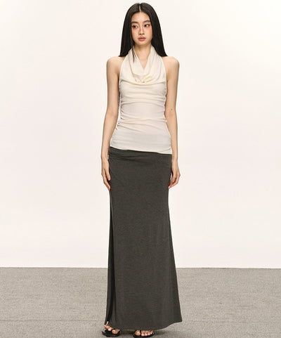 Swing Collar Halter Neck Backless Top ANA0042