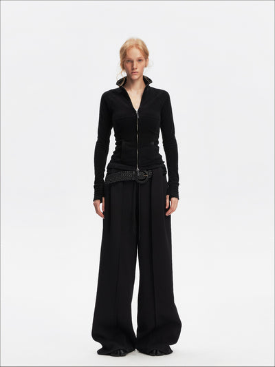 Curved Drape Silhouette Sweatpants SAL0207