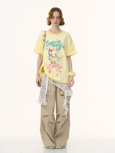 Bow Straight Wide Leg Pants ZIZ0260