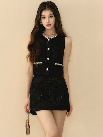 Pearl Fragrance Style Vest/Skirt OSH0136