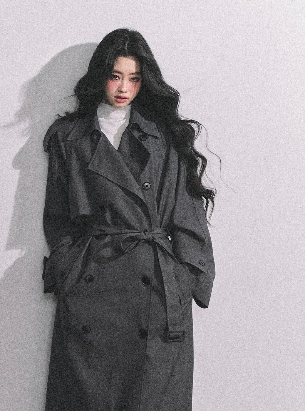 Hepburn Style Suit Mid-length Coat DIA0649