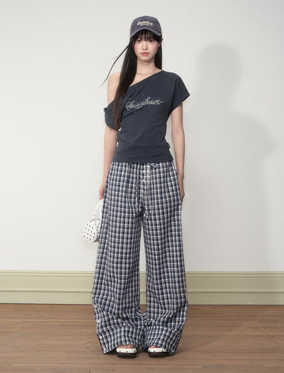 Twisted Diamond Pearl Casual T-shirt SOO0009