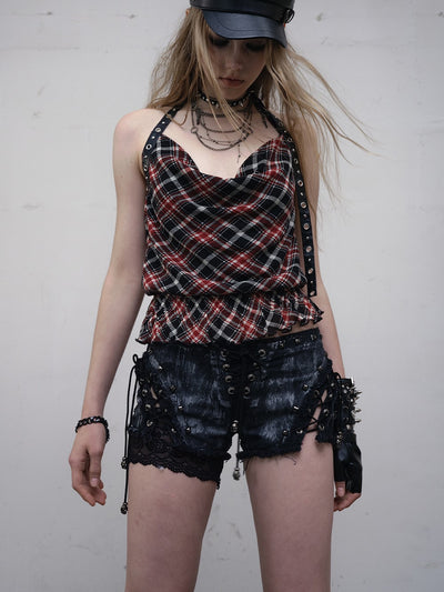 Punk Lace-up Shorts NOR0160