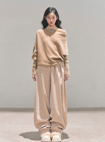 Loose Wide-Leg Belt Pants DIA0716