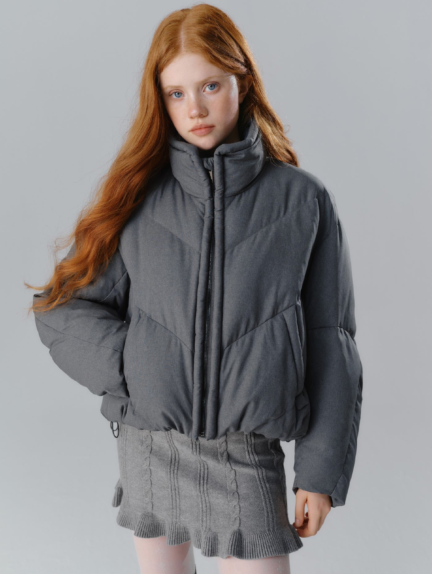 Winter Record Original Loose Thick Short Down Jacket SAL0095